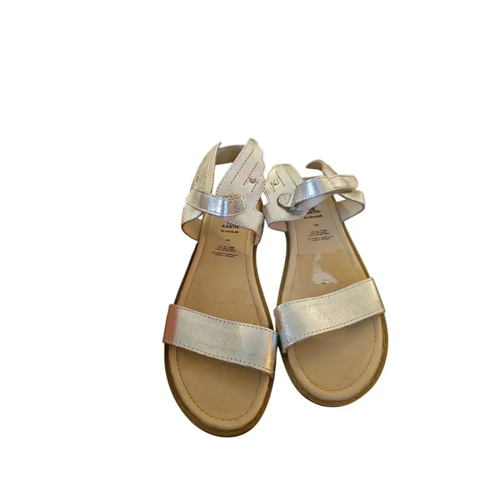 Old Soles 36 Kids Girl Flying Leather Sandals in Silver big kids girls sz 4 $66